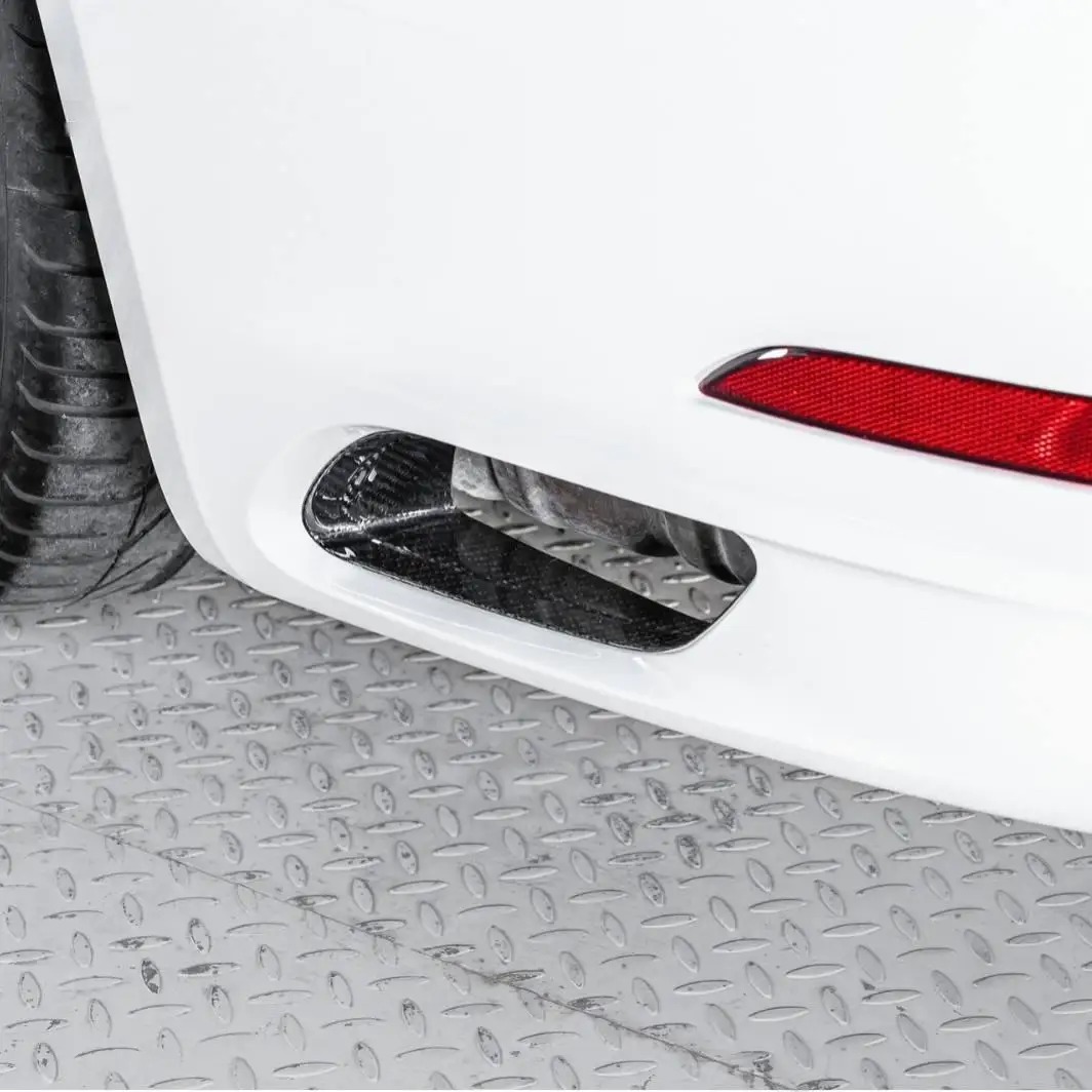 New Wet Carbon Fiber Rear Bumper Vent Diffuser for 911 991.2 2017-2019 OE Style Replacement Airflow Upgrade